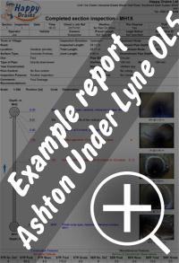 CCTV drain survey Ashton-Under-Lyne re