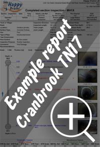 CCTV drain survey Cranbrook re