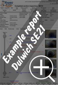 CCTV drain survey Dulwich re