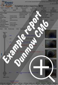 CCTV drain survey Dunmow re