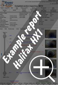 CCTV drain survey Halifax re