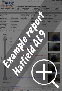 CCTV drain survey Hatfield re