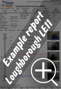 CCTV drain survey Loughborough re