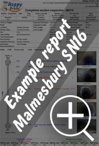 CCTV drain survey Malmesbury re