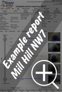CCTV drain survey Mill Hill re