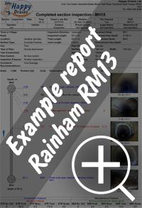 CCTV drain survey Rainham re