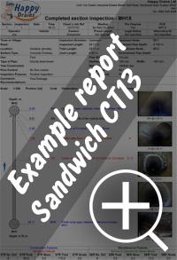 CCTV drain survey Sandwich re