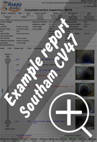 CCTV drain survey Southam re