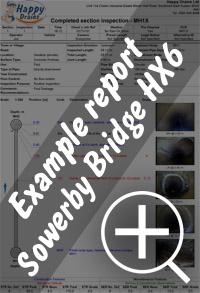 CCTV drain survey Sowerby Bridge re