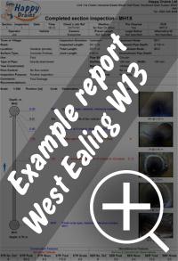 CCTV drain survey West Ealing re