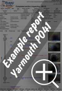CCTV drain survey Yarmouth re