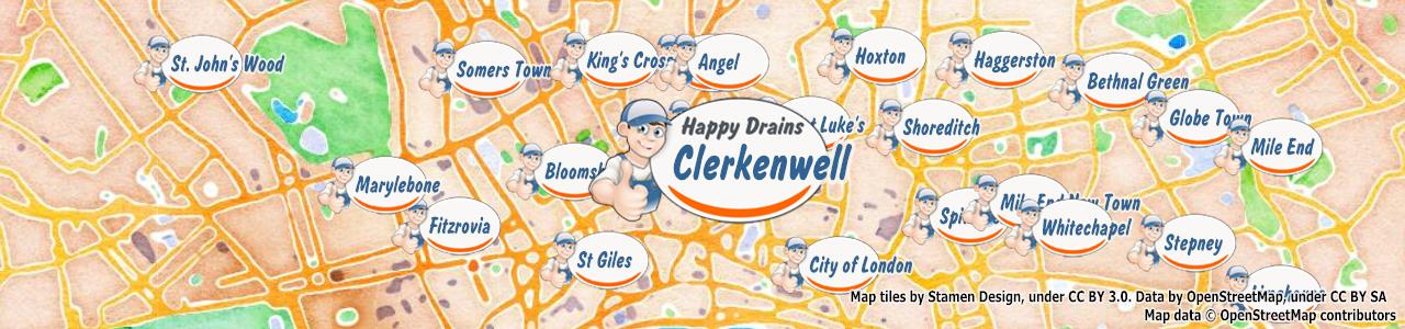 Blocked drain Clerkenwell EC1M