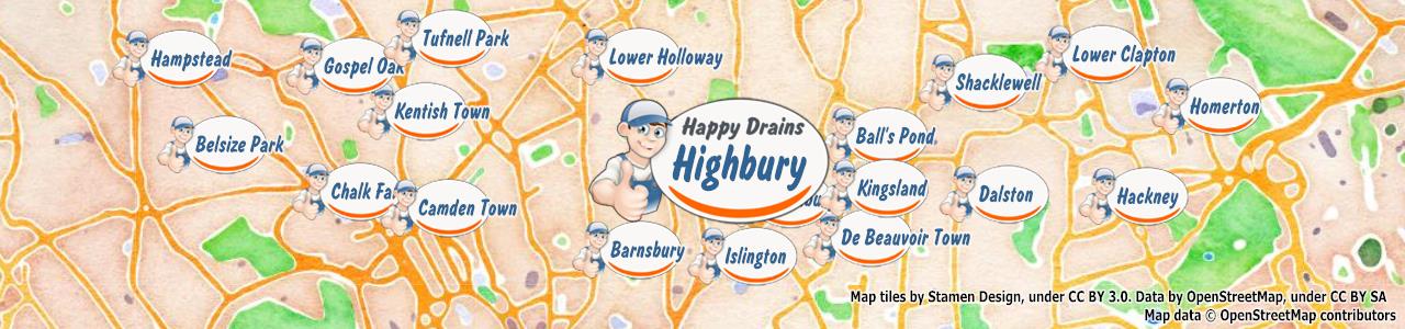 Blocked drain Highbury N5