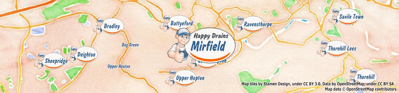 Blocked drain Mirfield WF14