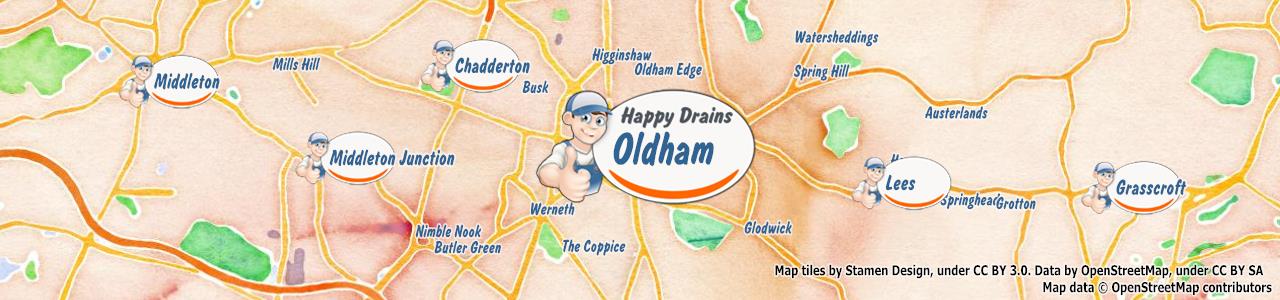 Blocked drain Oldham OL1