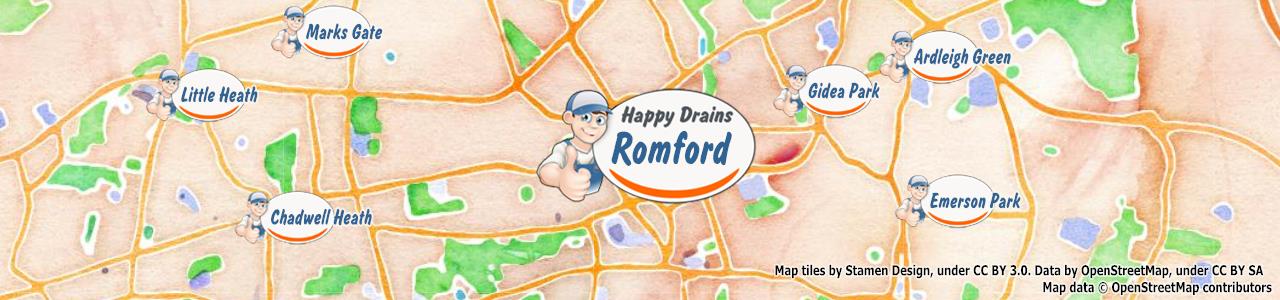 Blocked drain Romford RM1