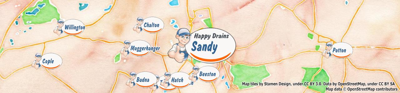 Blocked drain Sandy SG19