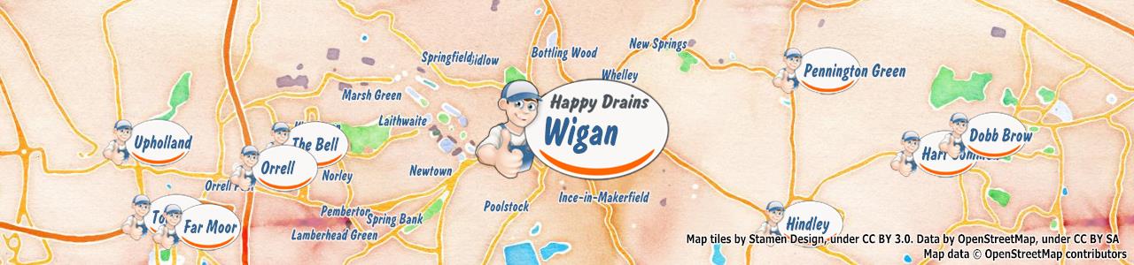 Blocked drain Wigan WN1