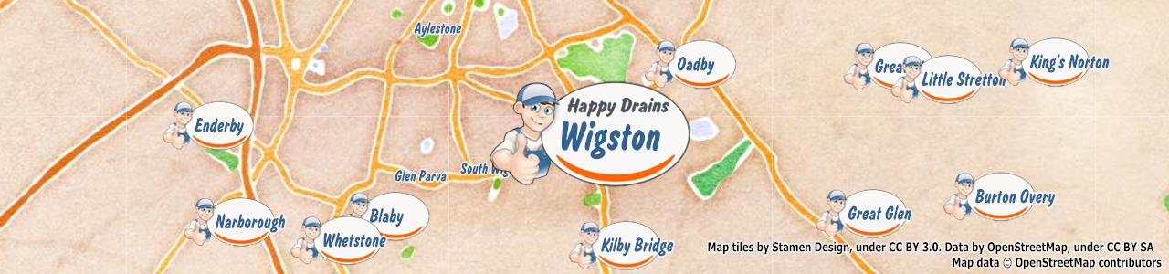 Blocked drain Wigston LE18